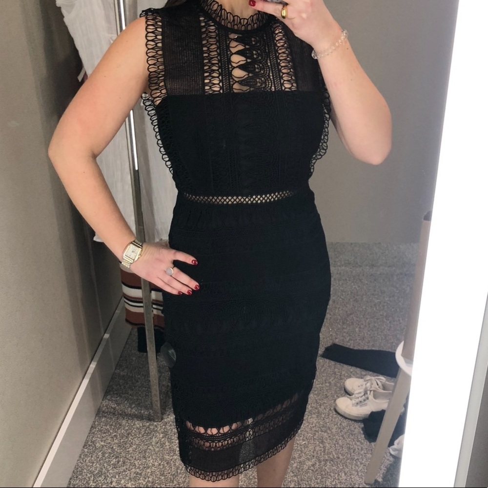 Black cocktail dress